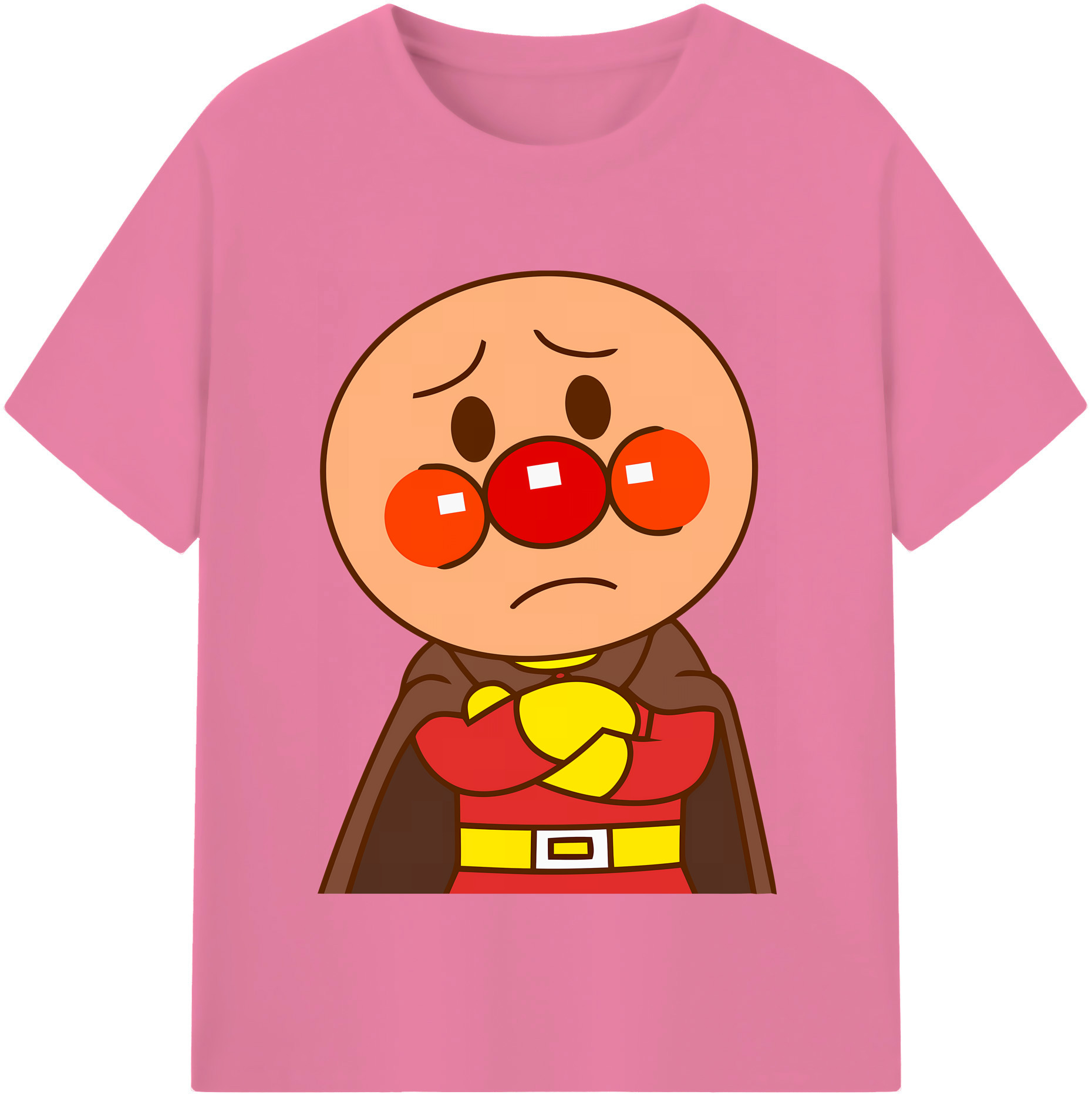 （画像用） アンパンマン Anpanman 綿100％半袖Tシャツ（フロントプリント）